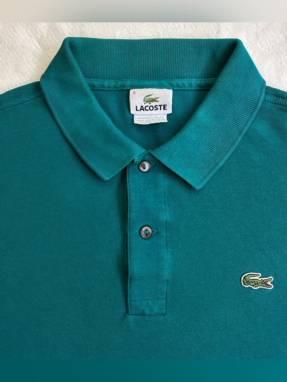 Lacoste Teal Green Polo Shirt